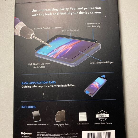 Duraglass moto e tempered glass screen protector - shatter resistant - Picture 2 of 2